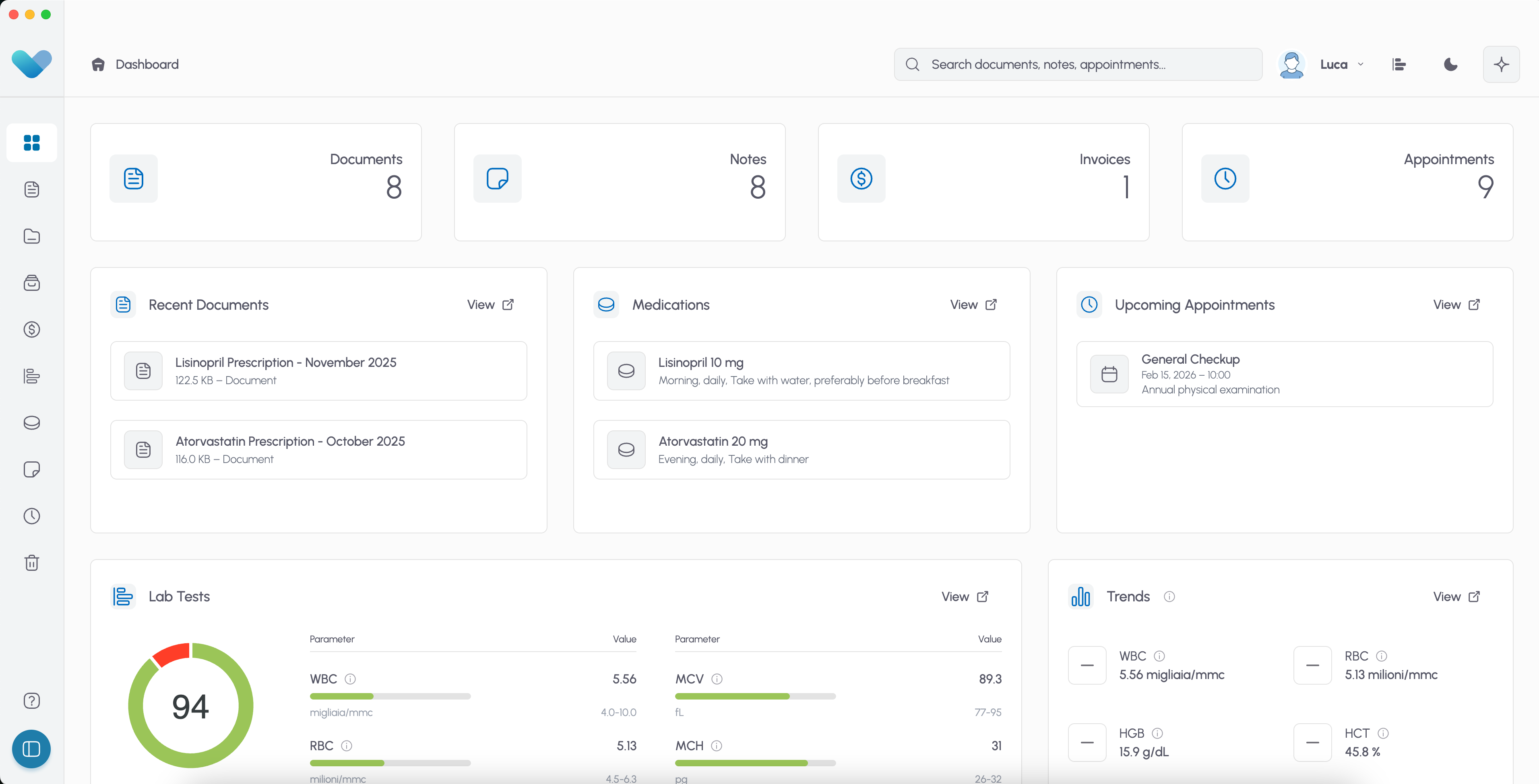 Salutis App Screenshot